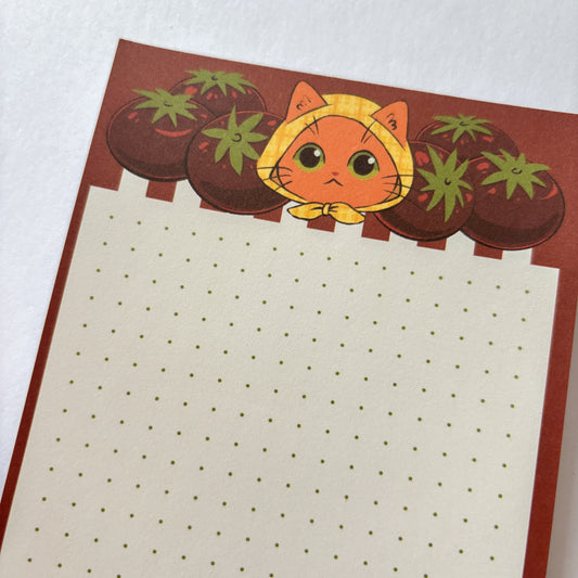 Tomato Cat Notepad - Memopad