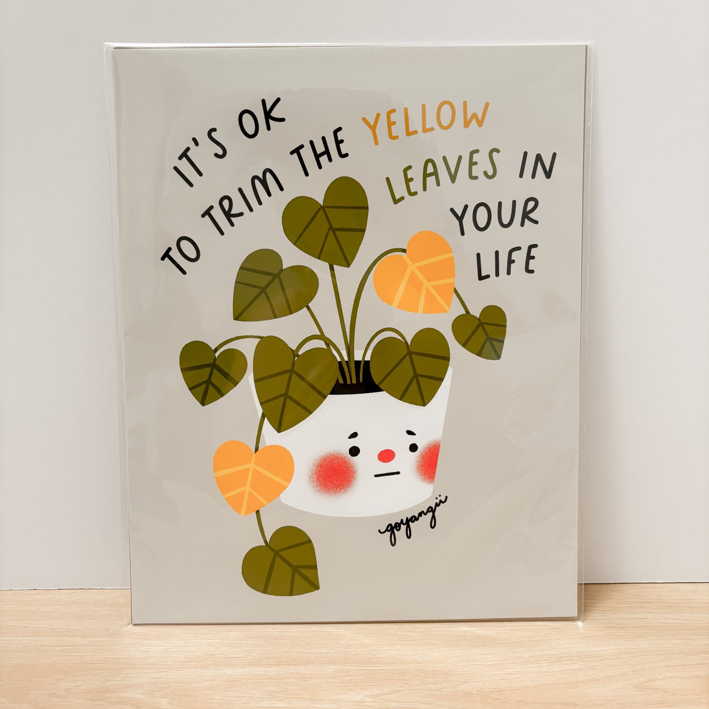 Yellow Leaves 8" x 10" Art Print