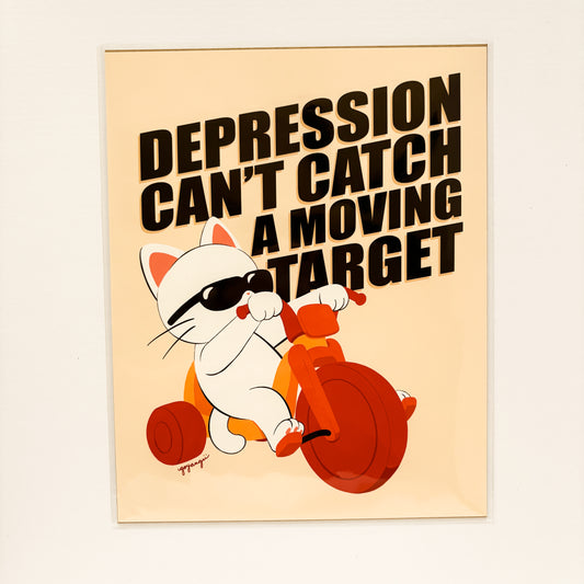 Depression Cat 8"x10" Art Print