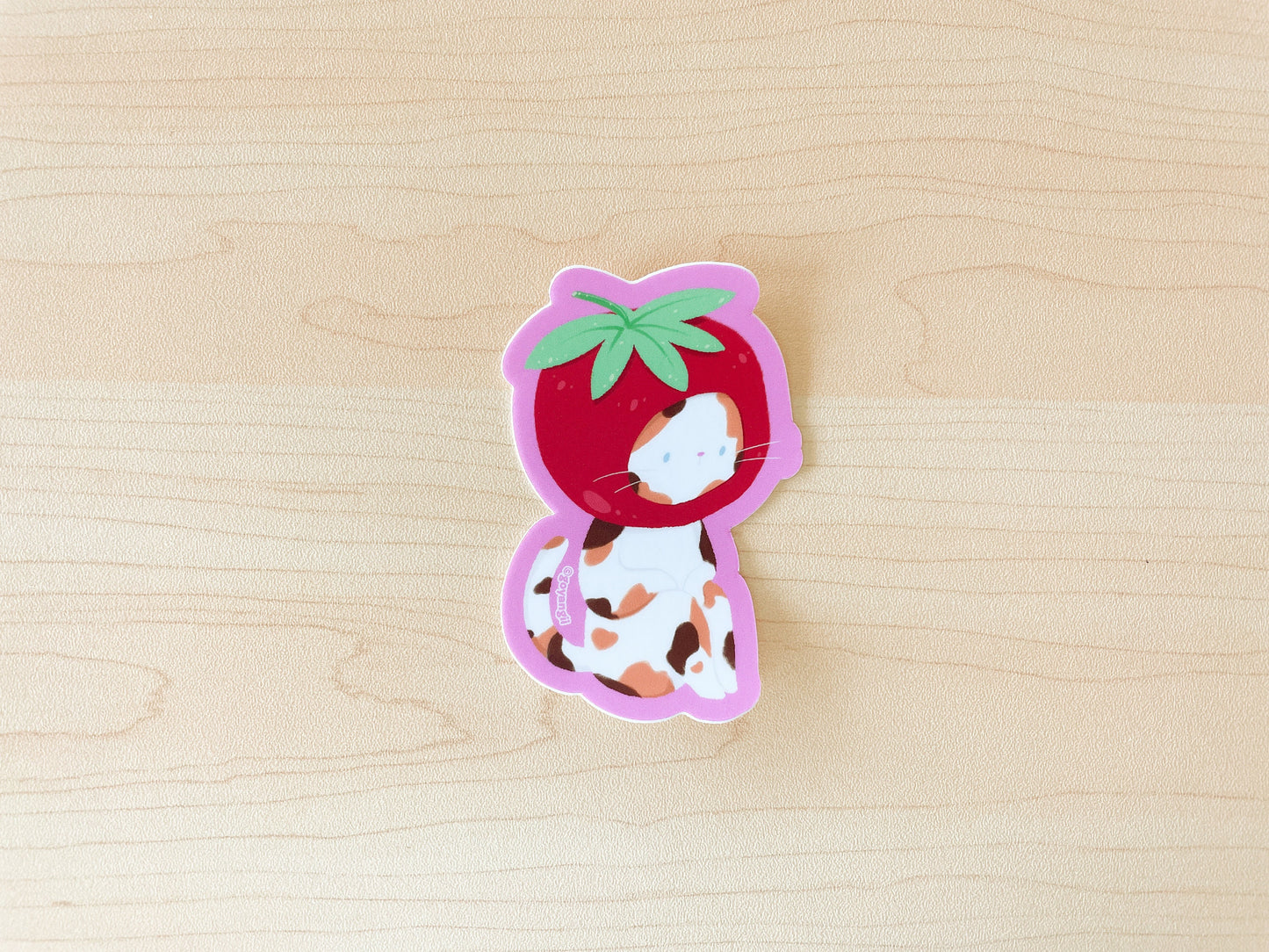 Tomato Cat Waterproof Vinyl Sticker