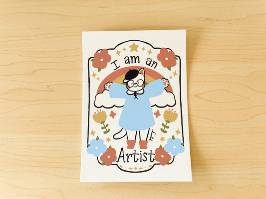 I am an Artist Mini Print / Postcard