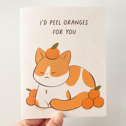 Orange Peel Greeting Card