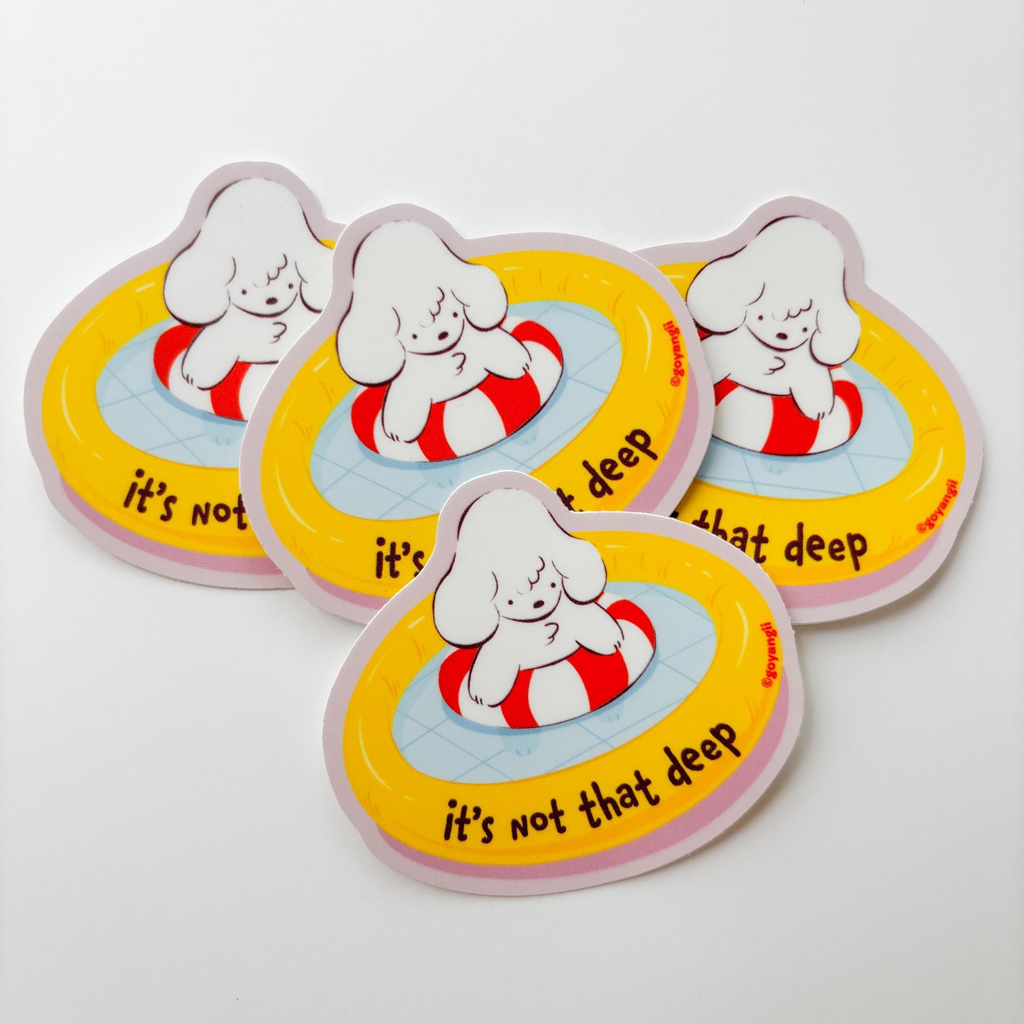 Not That Deep Waterproof Vinyl Sticker