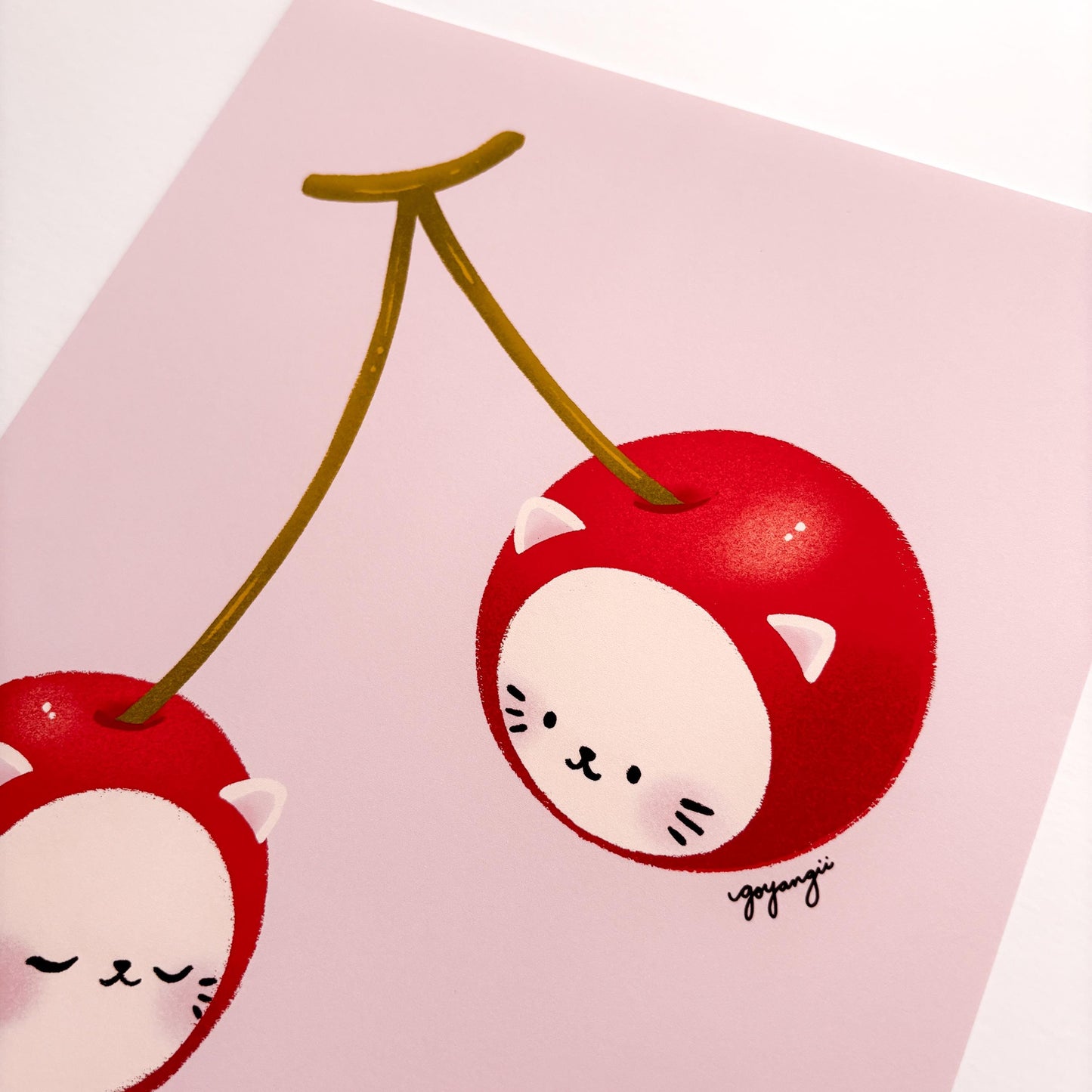 Cherry Cats 8" x 10" Art Print