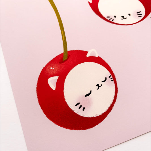Cherry Cats 8" x 10" Art Print