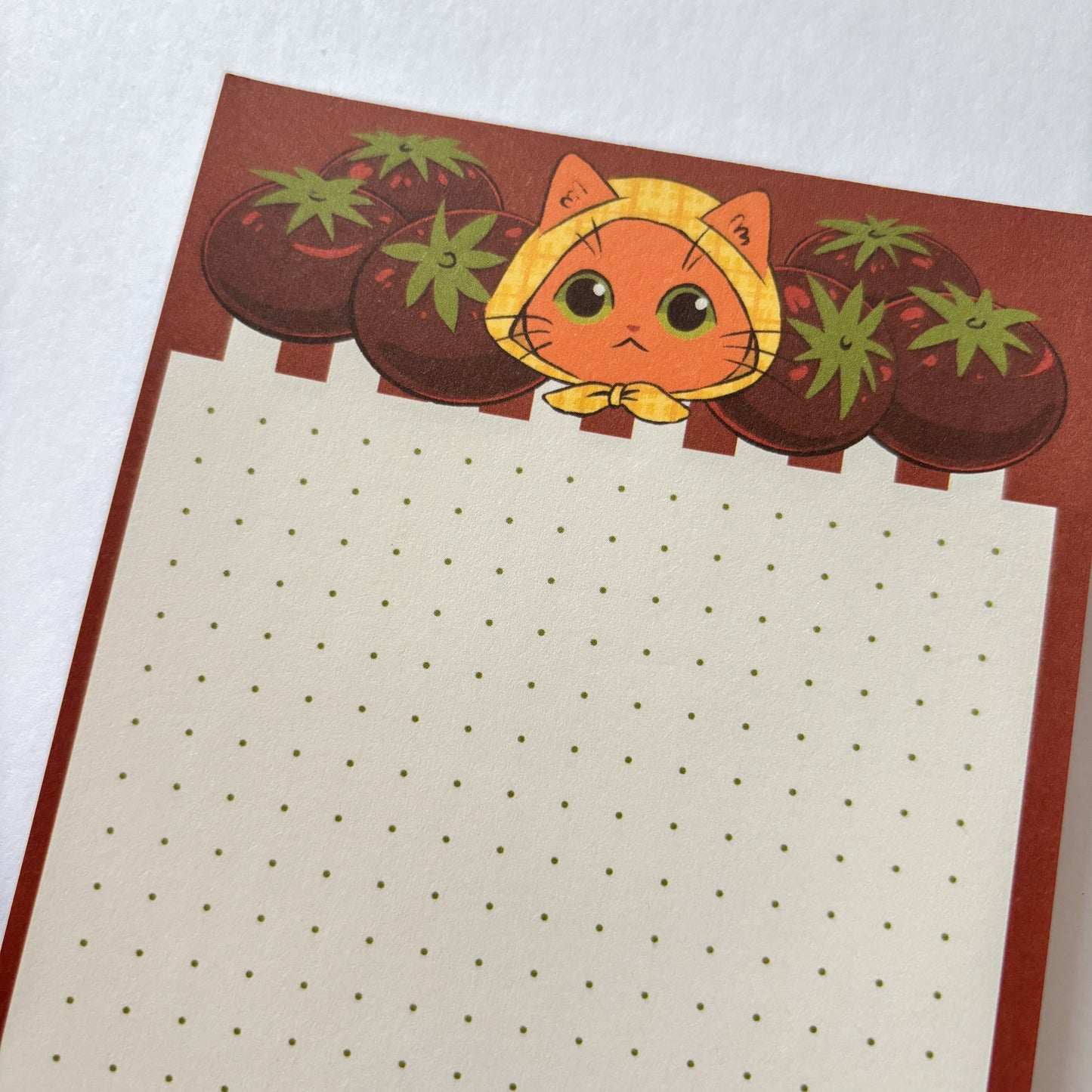 Tomato Cat Notepad - Memopad