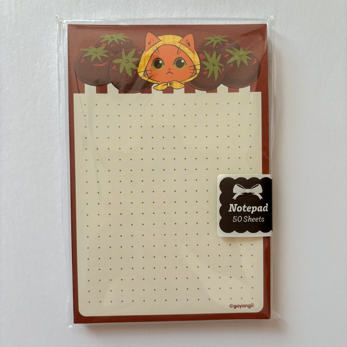 Tomato Cat Notepad - Memopad