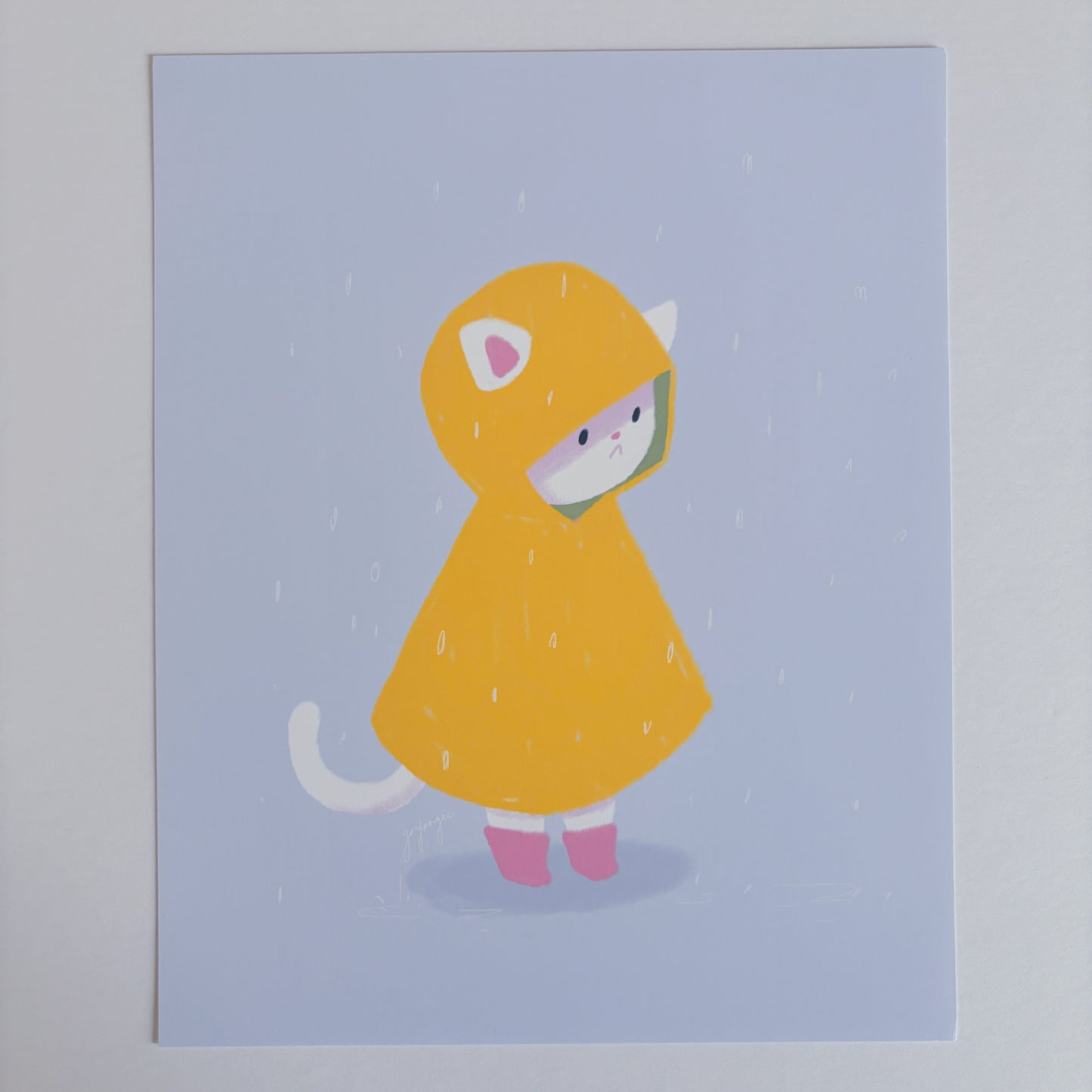 Rainy Cat 8"x10" Art Print