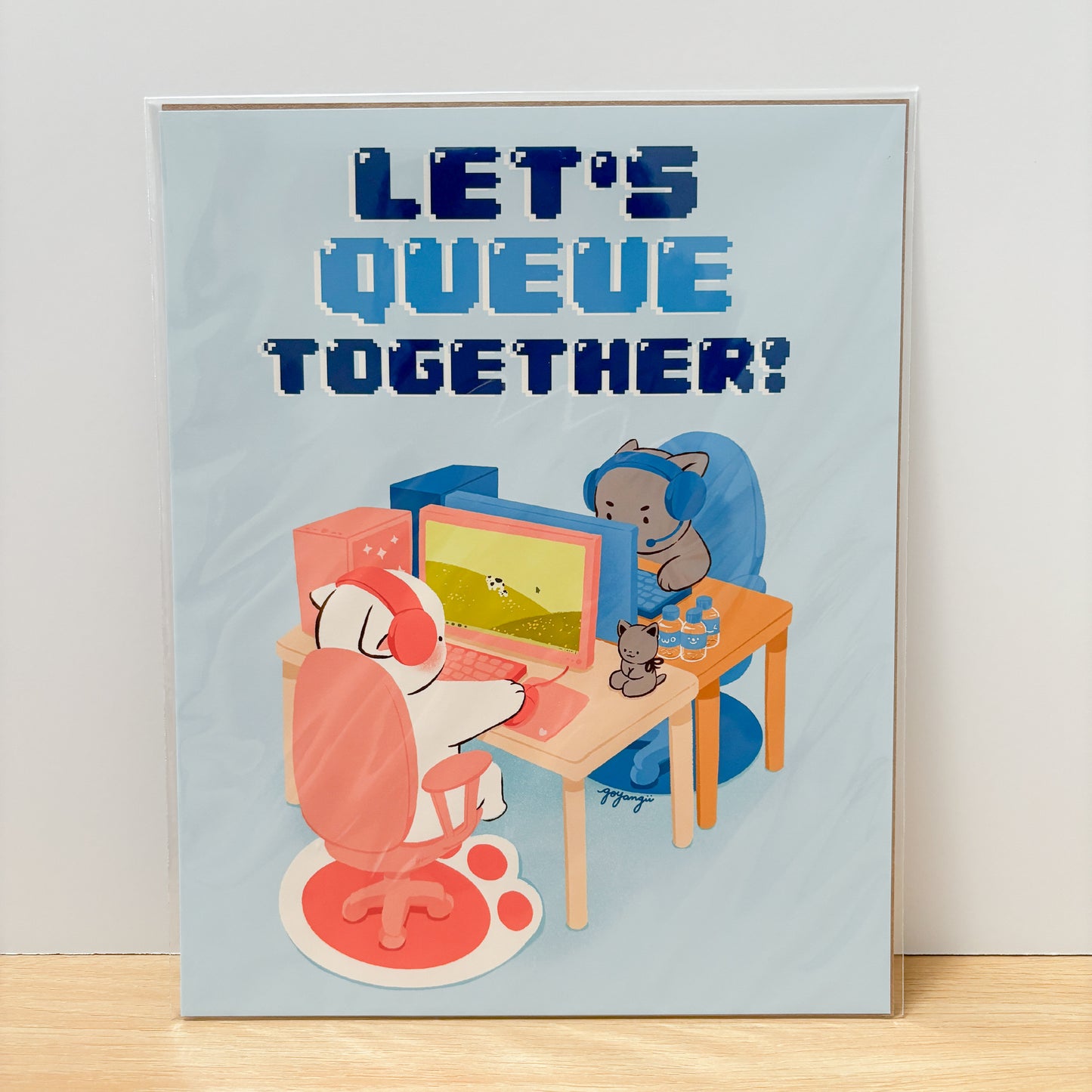 Let's Queue Together 8"x10" Art Print