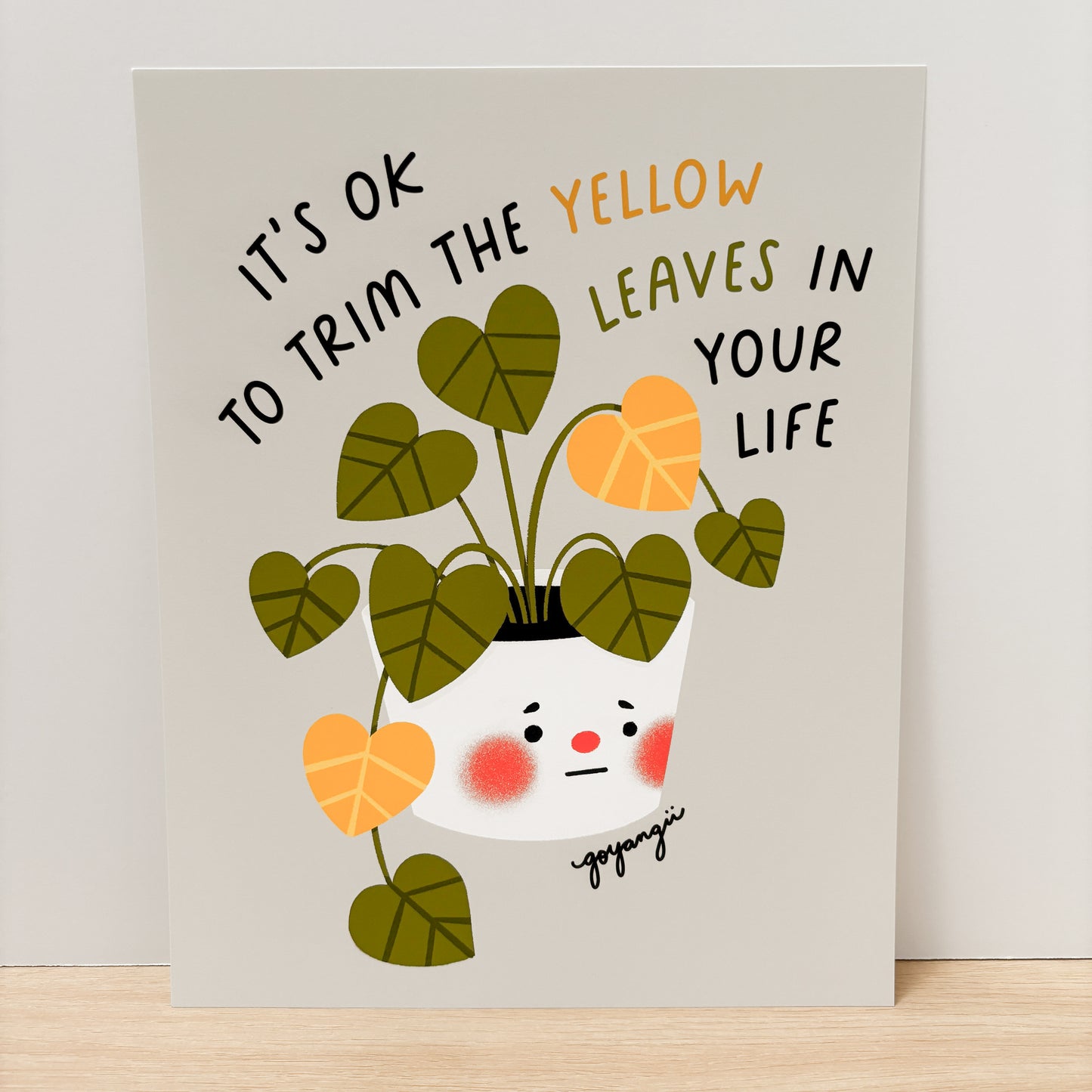 Yellow Leaves 8" x 10" Art Print