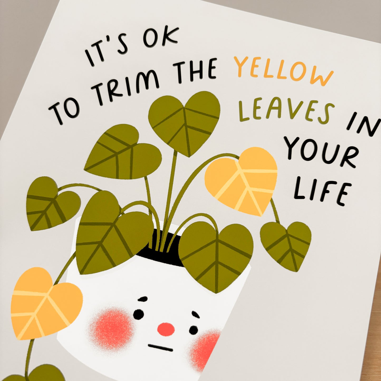 Yellow Leaves 8" x 10" Art Print