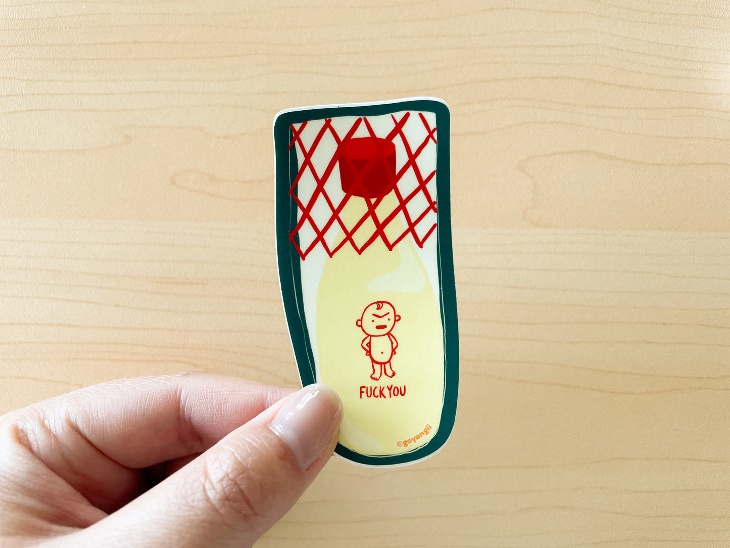 Spicy Mayo Waterproof Vinyl Sticker