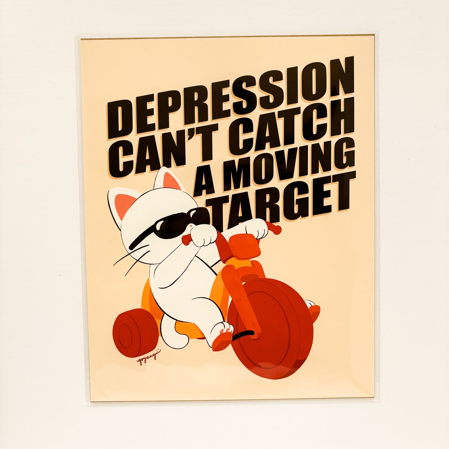Depression Cat 8"x10" Art Print