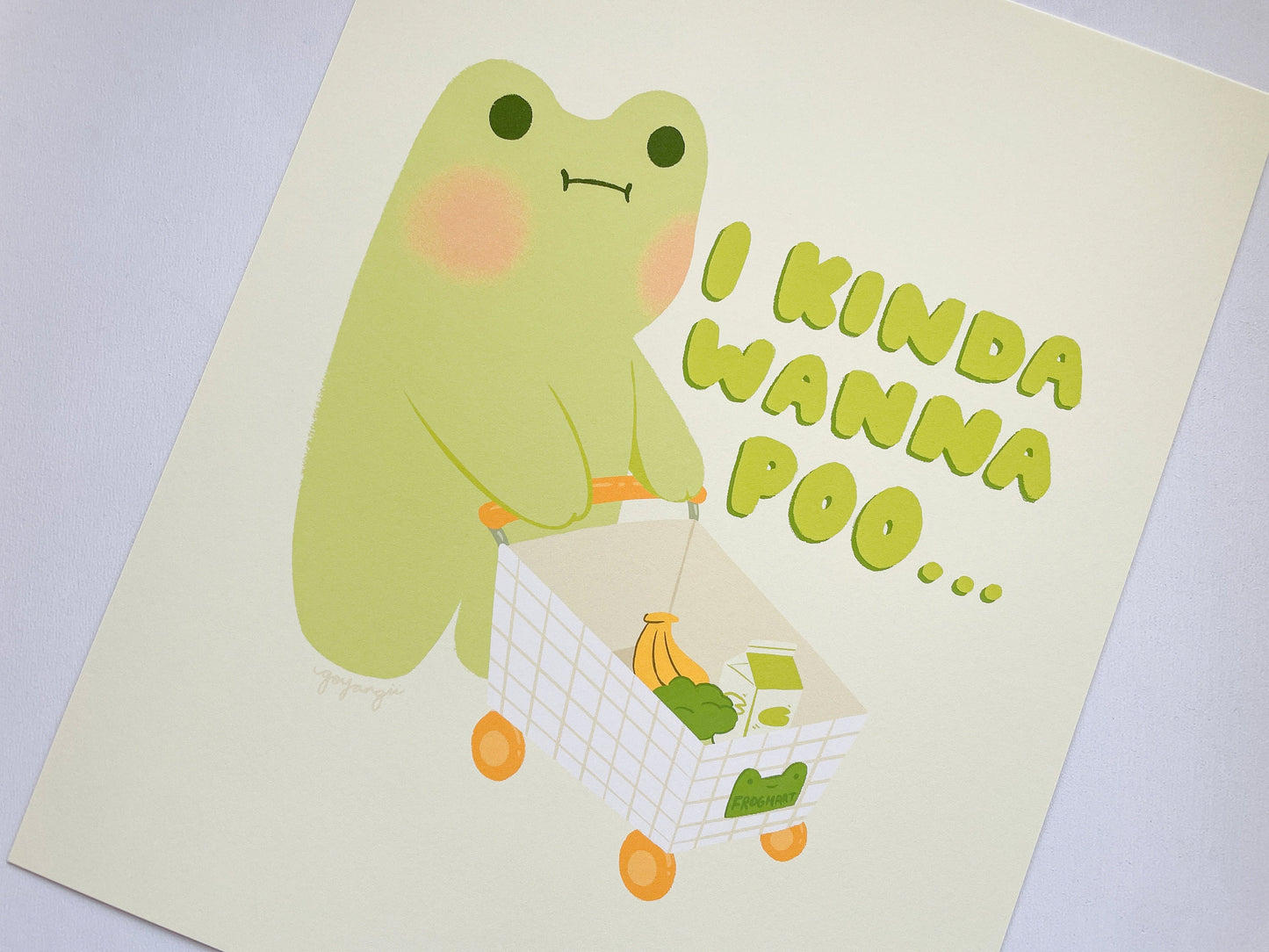 Poo Frog 8" x 10" Art Print