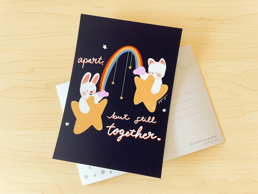 Starry Friends Mini Print / Postcard
