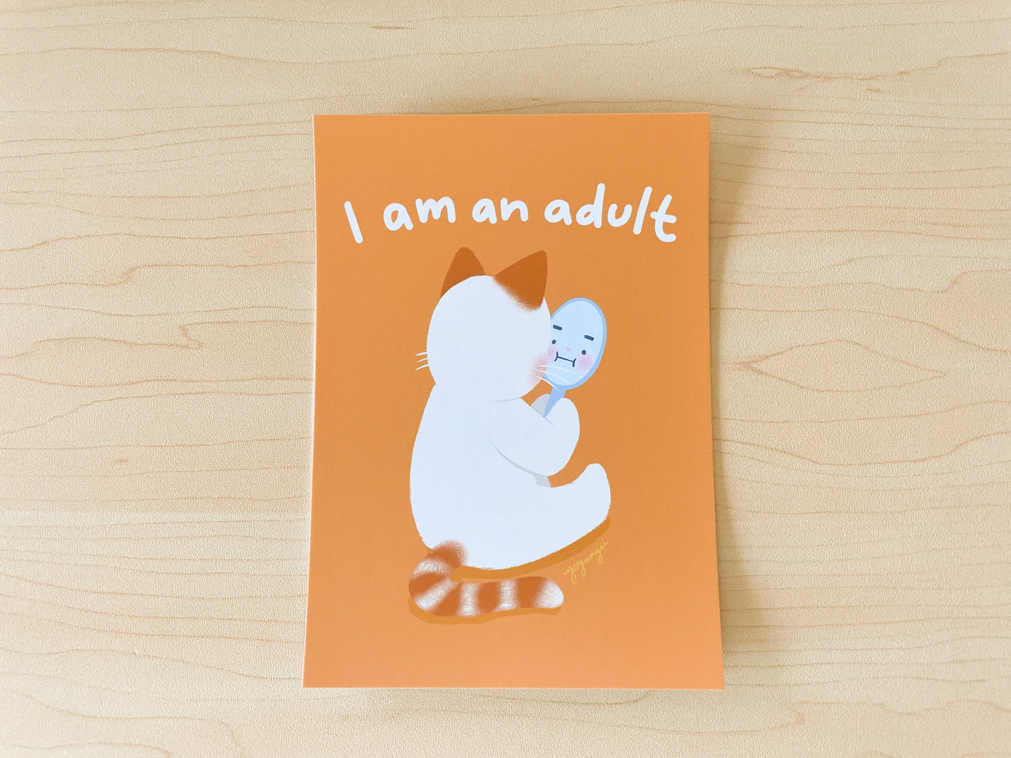 I am an Adult Mini Print / Postcard