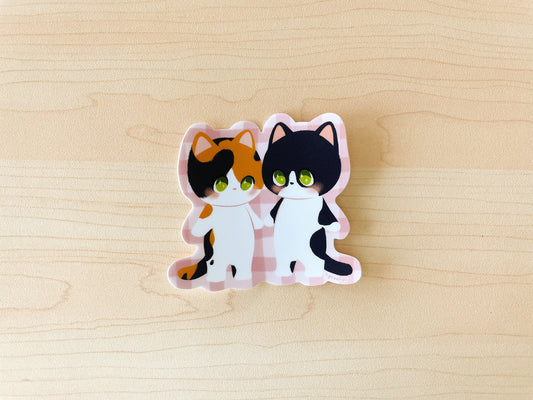 Kitty Besties Waterproof Vinyl Sticker