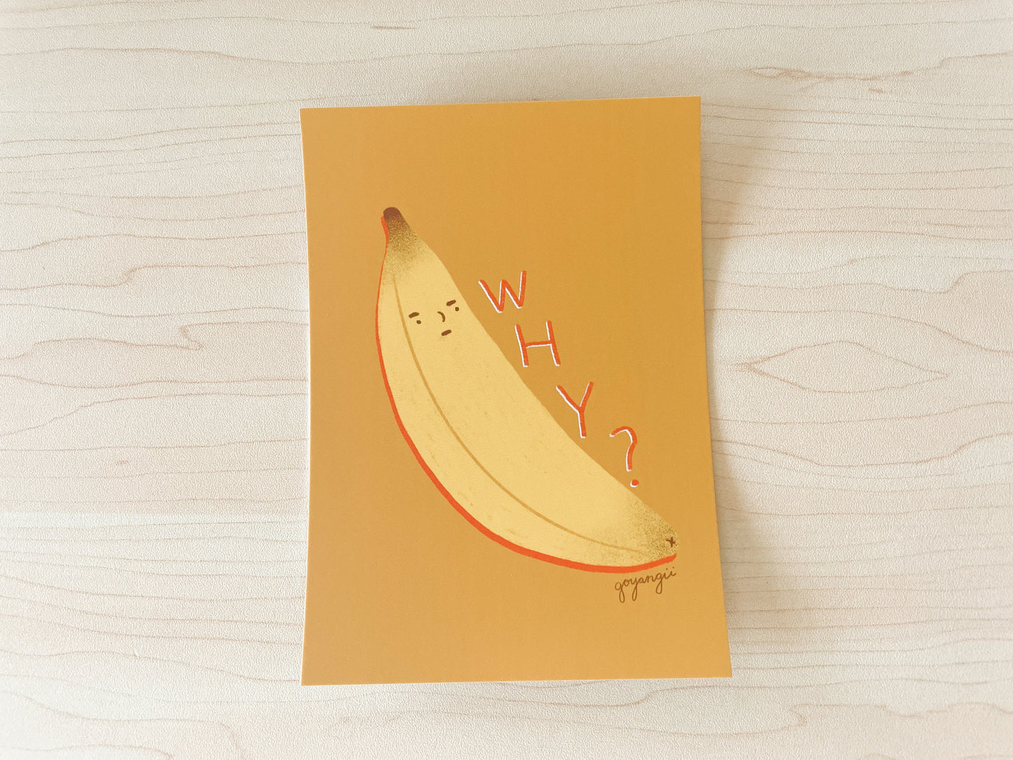 Why Banana Mini Print / Postcard