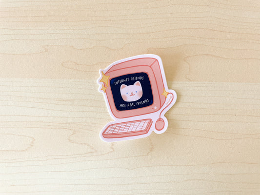 Internet Friends Waterproof Vinyl Sticker