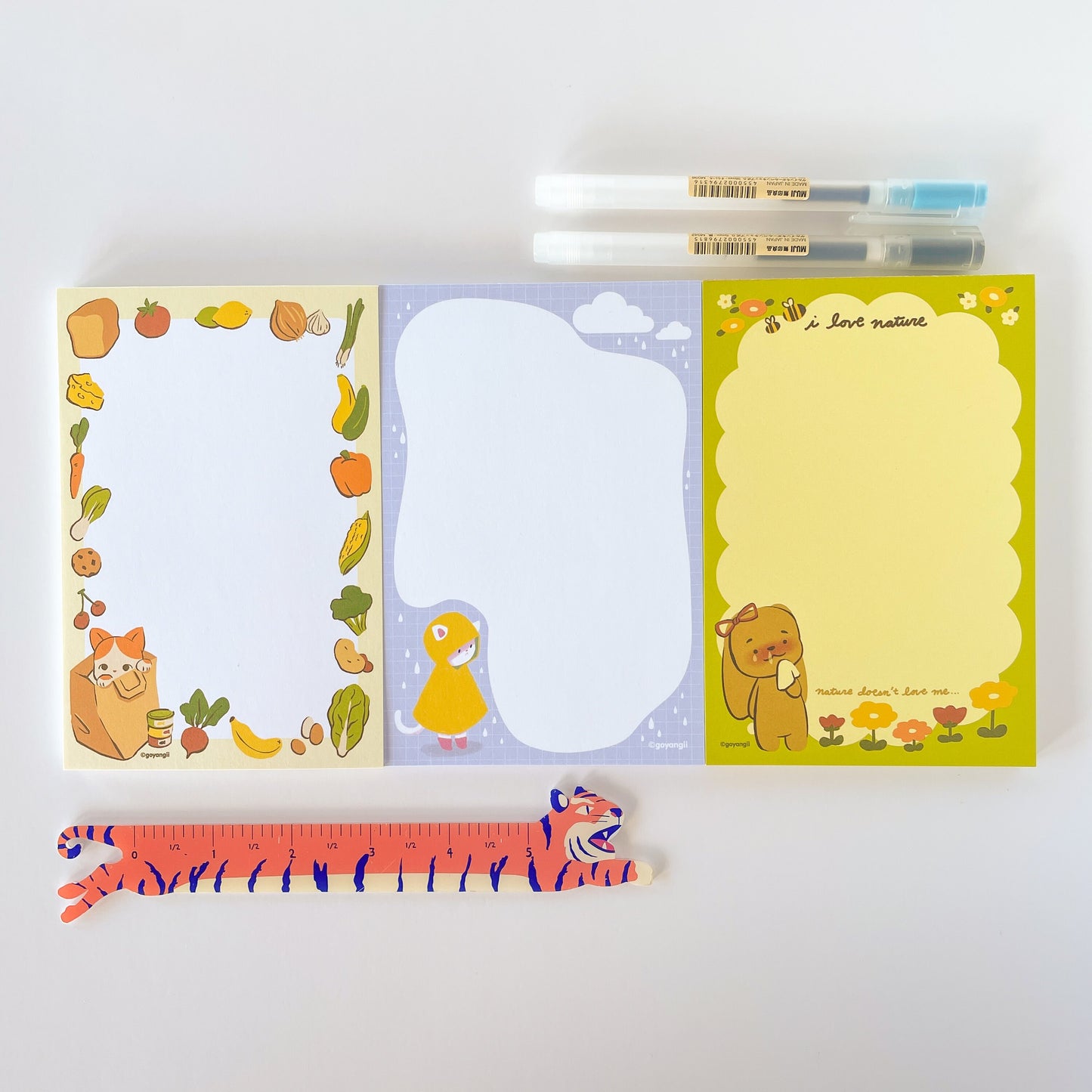 Rainy Cat Notepad - Memo Pad
