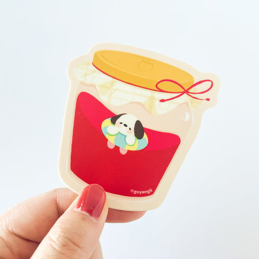 Jam Dog Waterproof Vinyl Sticker