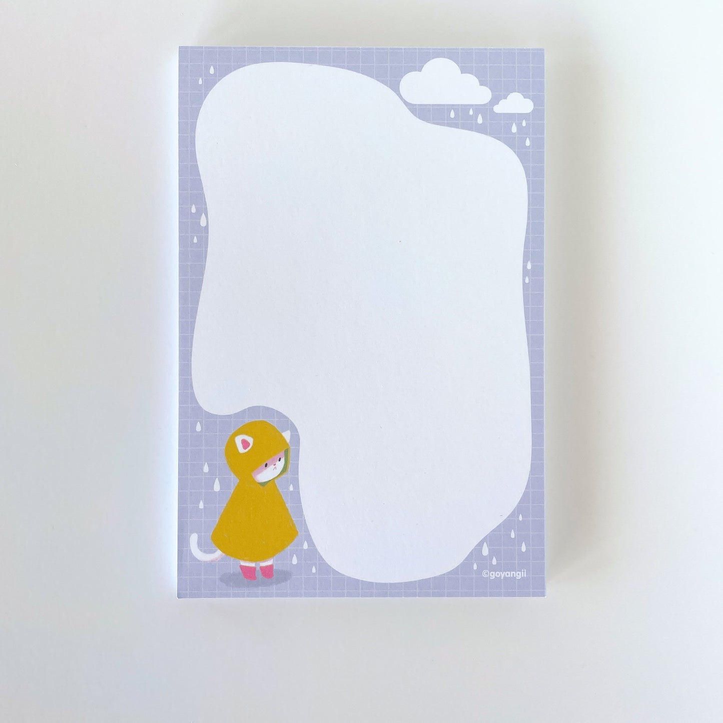 Rainy Cat Notepad - Memo Pad