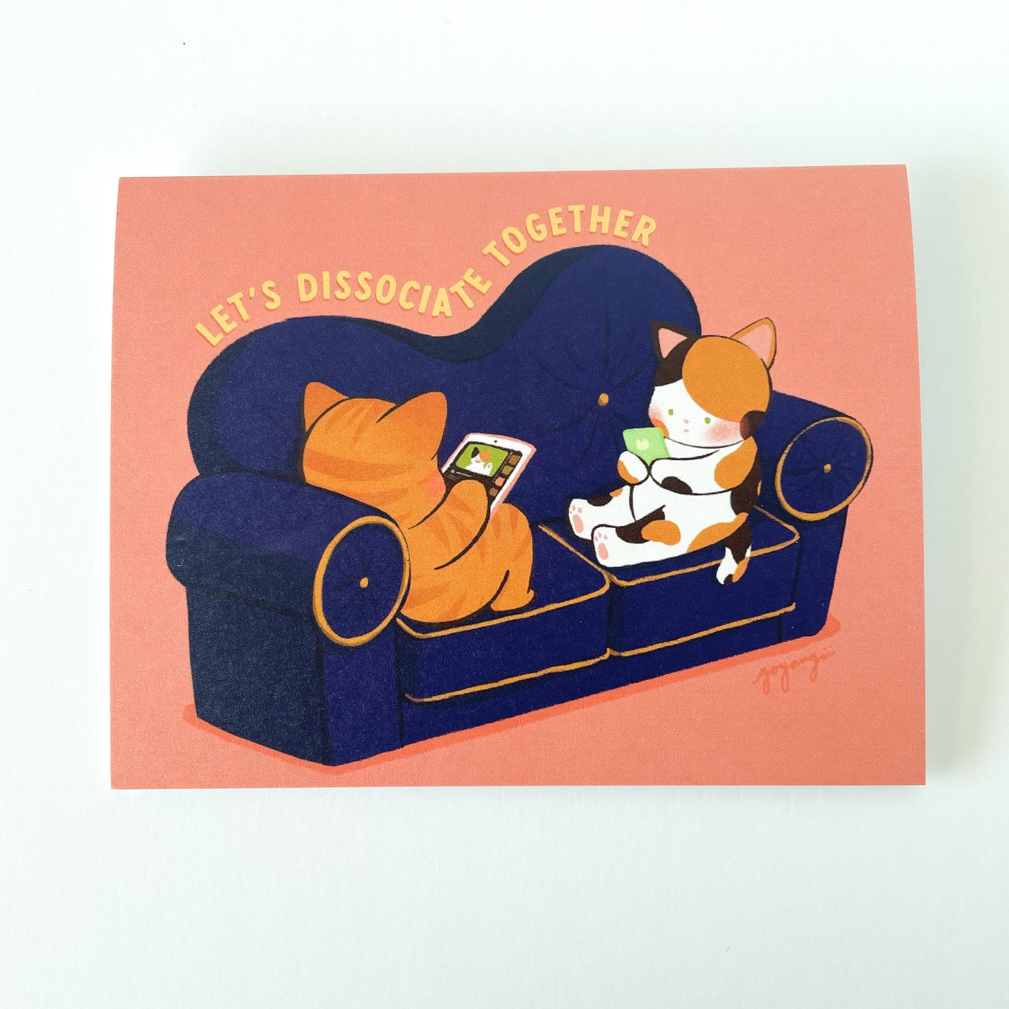 Couch Cats Love Greeting Card