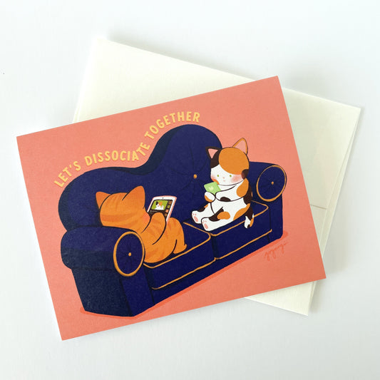 Couch Cats Love Greeting Card