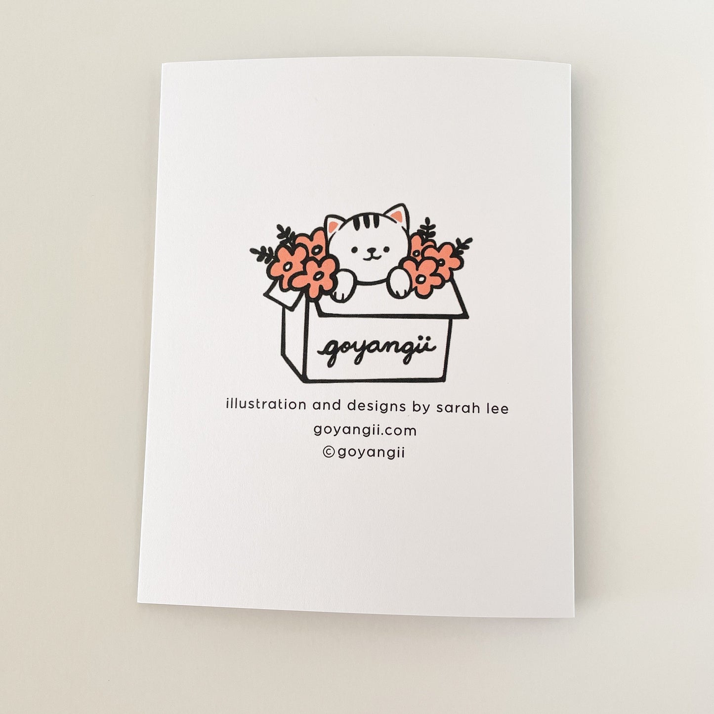 Tree Cat Thank You Card Greeting Card
