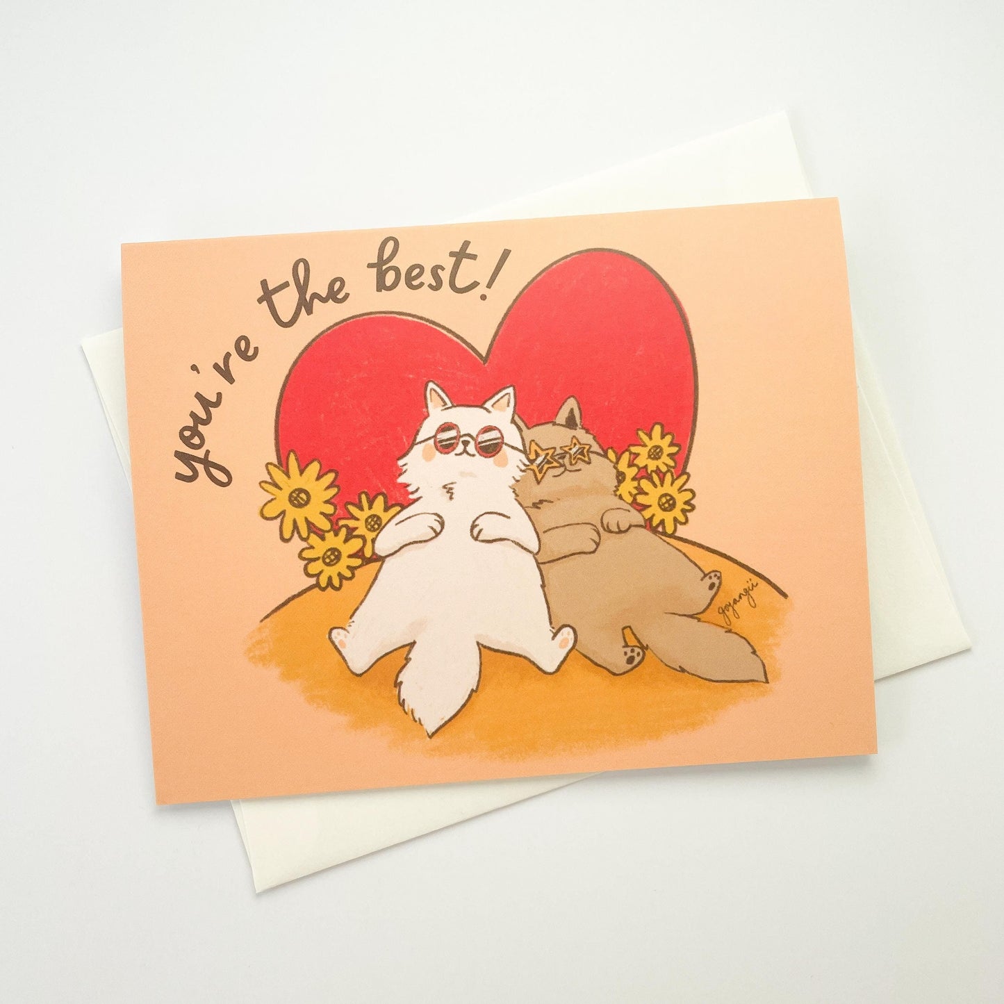 BFF Cats Greeting Card