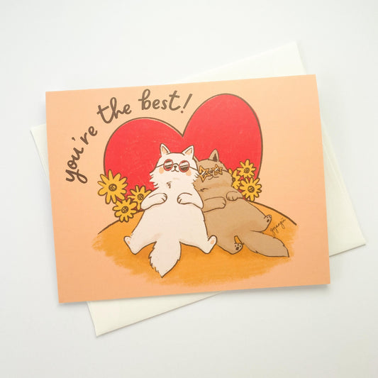 BFF Cats Greeting Card