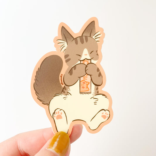 Cat Gogurt Waterproof Vinyl Sticker