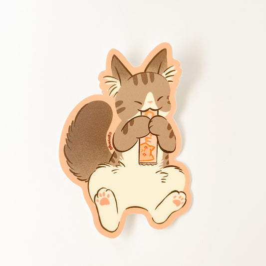 Cat Gogurt Waterproof Vinyl Sticker
