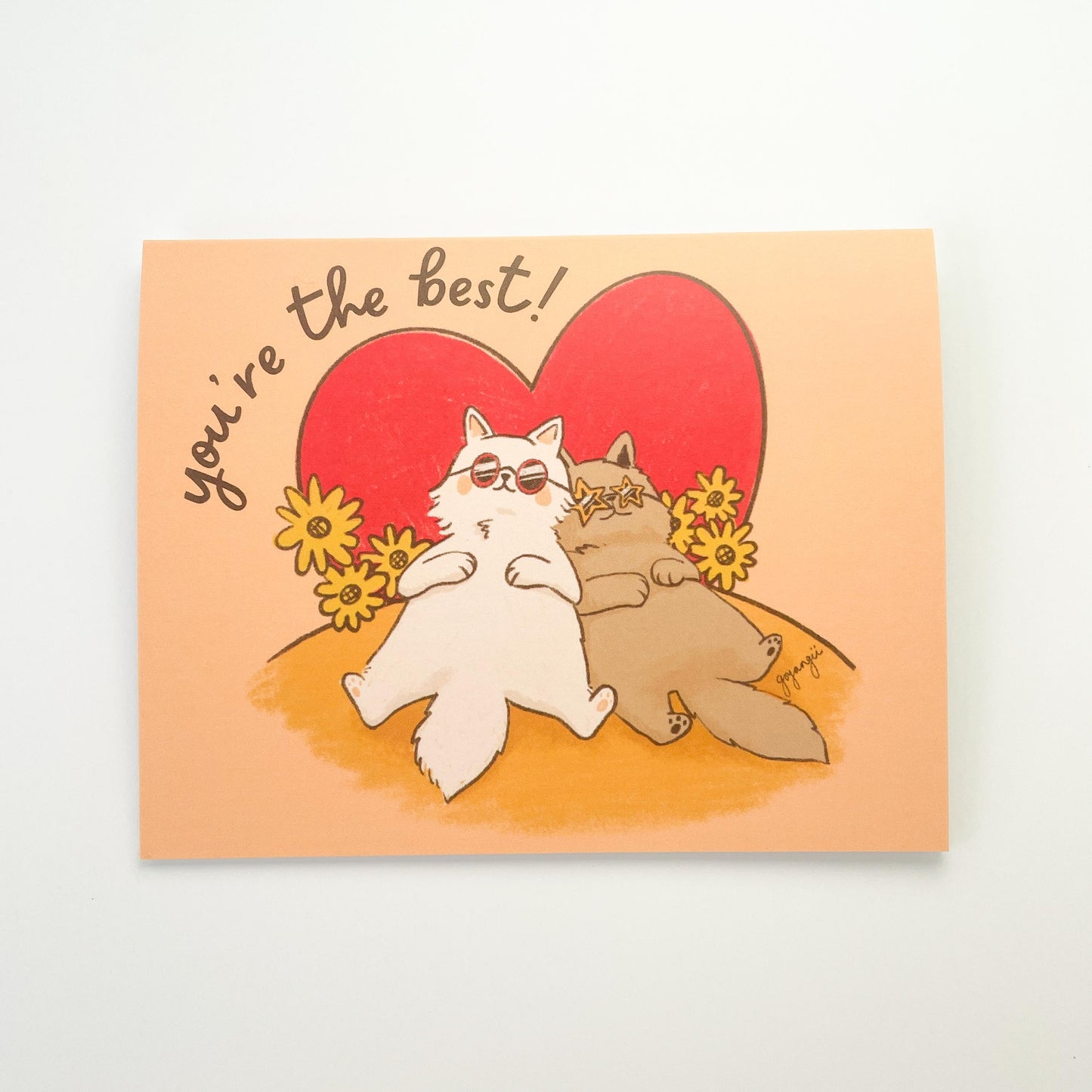 BFF Cats Greeting Card