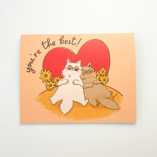 BFF Cats Greeting Card