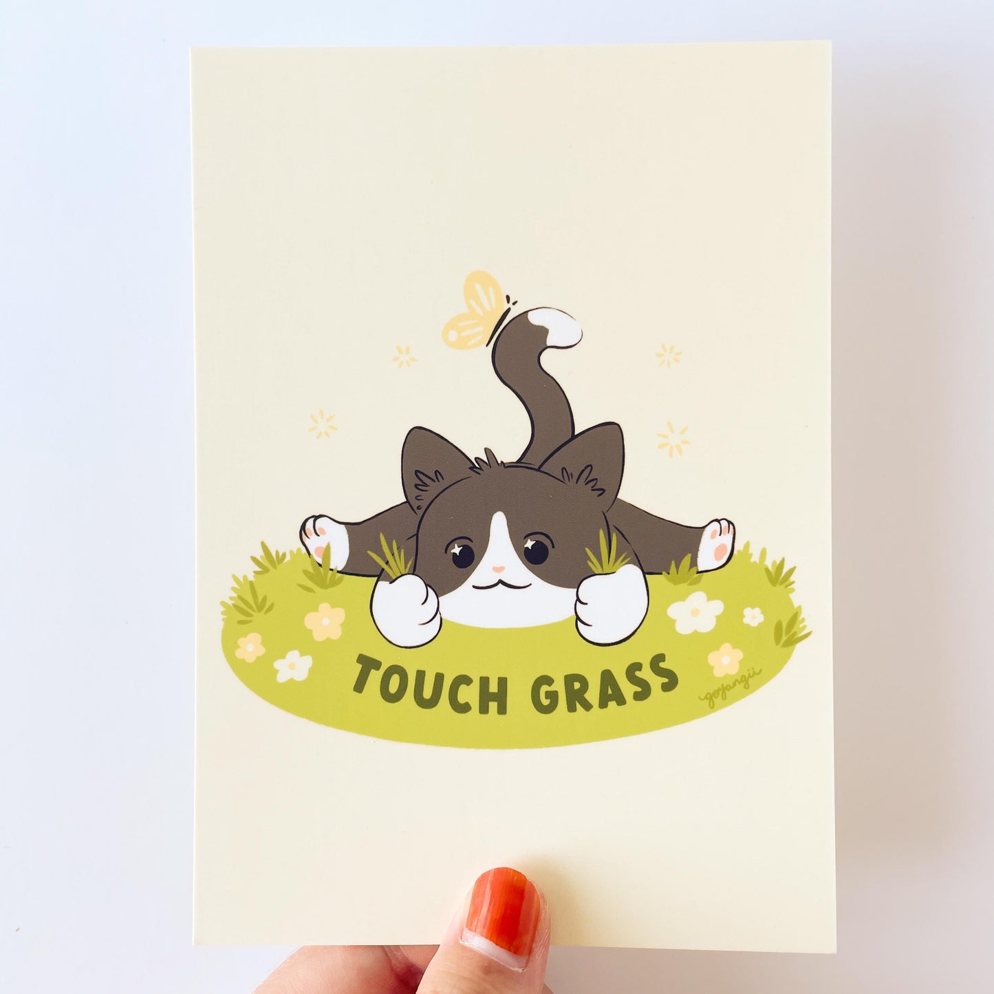 Touch Grass Mini Print / Postcard