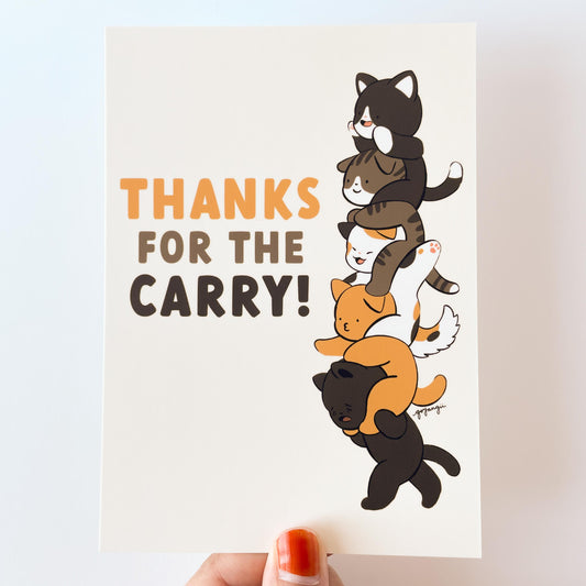 Thanks for the Carry Mini Print / Postcard