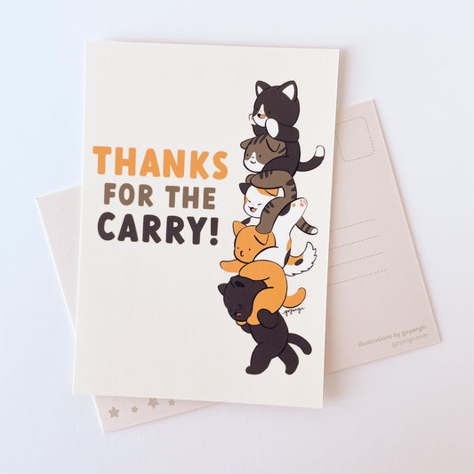 Thanks for the Carry Mini Print / Postcard