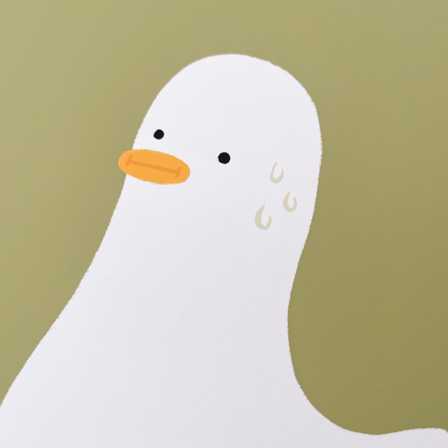 Not in Tech Duck 8" x 10" Art Print