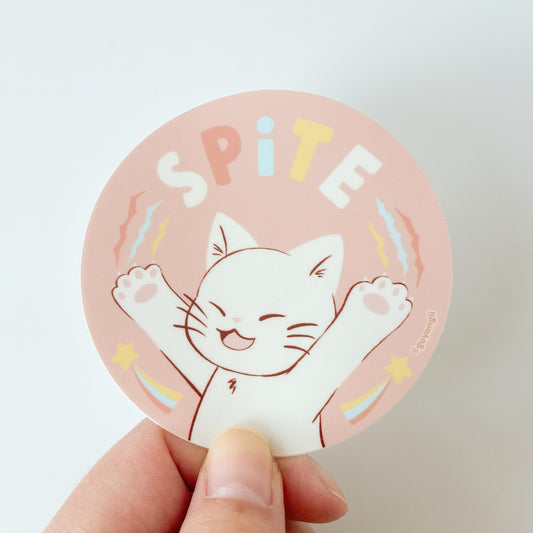 Spite Cat Waterproof Vinyl Sticker
