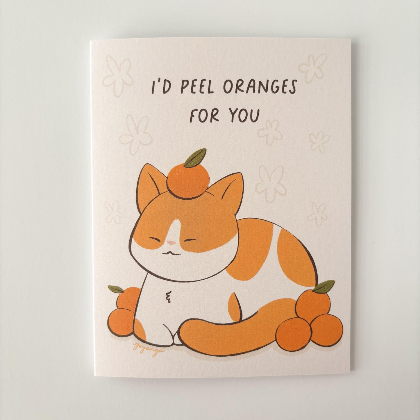 Orange Peel Greeting Card