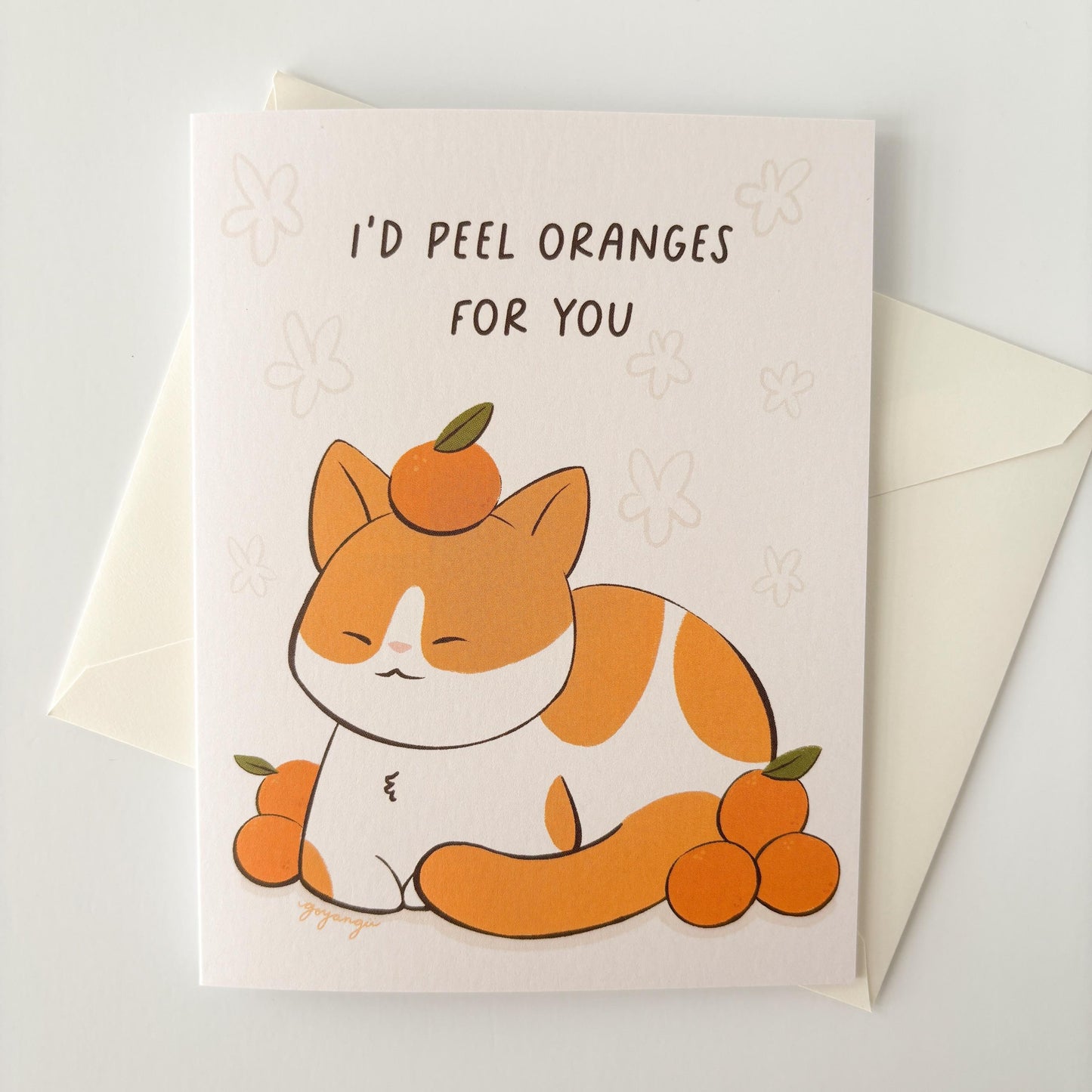 Orange Peel Greeting Card