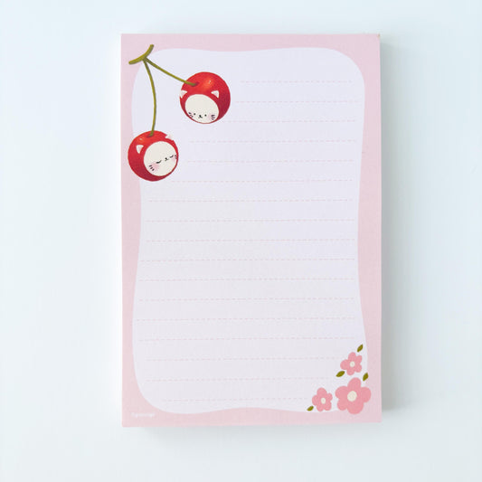 Cherry Cats Notepad - Memo Pad