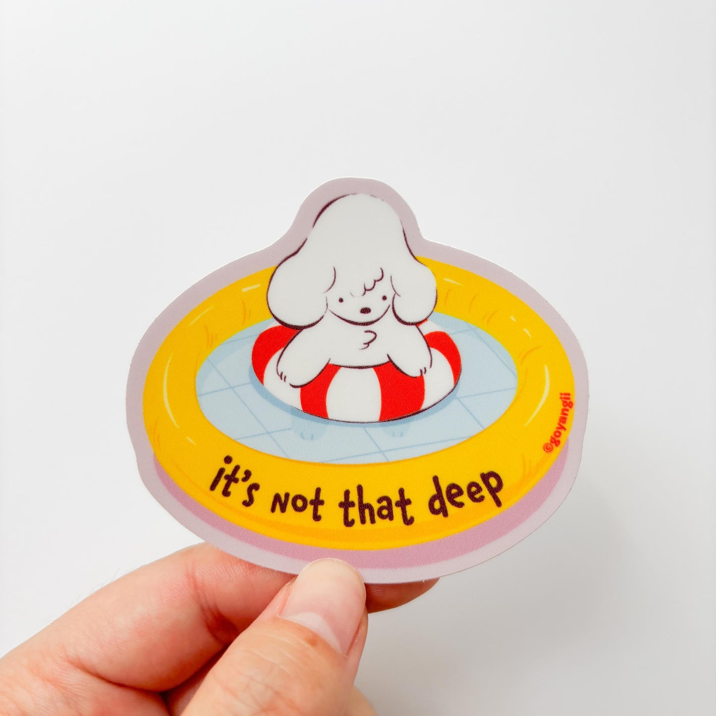 Not That Deep Waterproof Vinyl Sticker