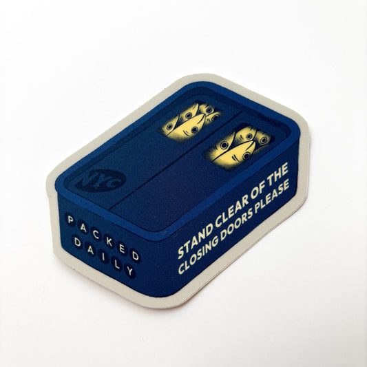 Sardines Waterproof Vinyl Sticker