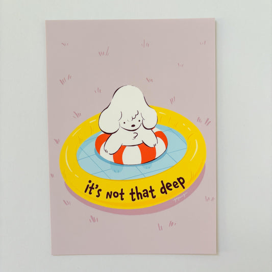 Not That Deep Mini Print / Postcard