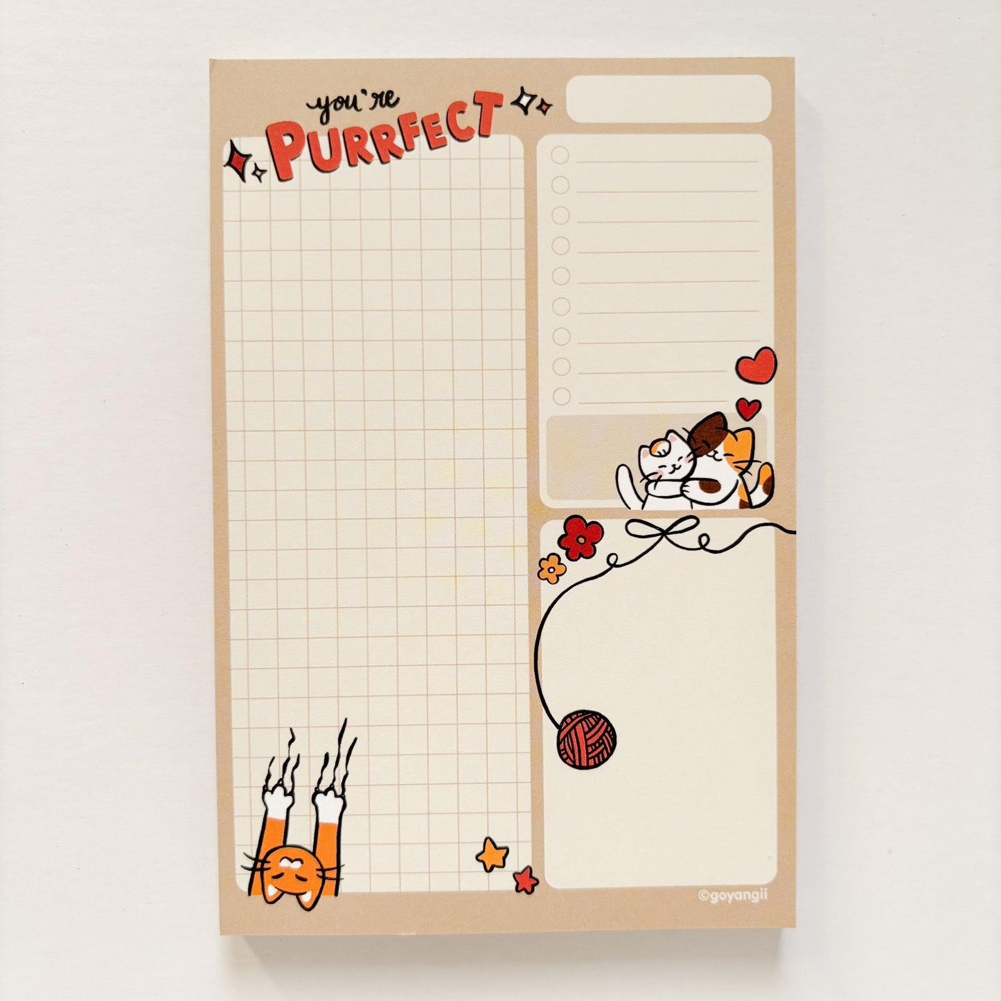 Purrfect Cats Notepad - Memo Pad
