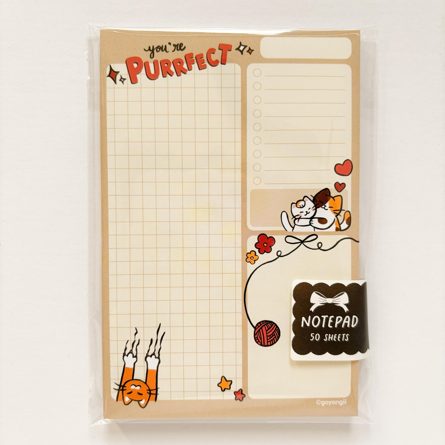 Purrfect Cats Notepad - Memo Pad