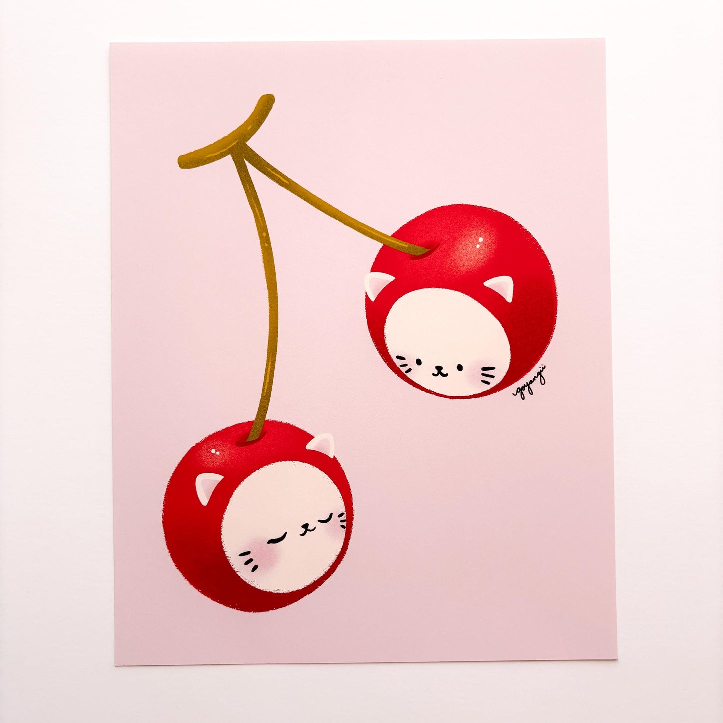Cherry Cats 8" x 10" Art Print